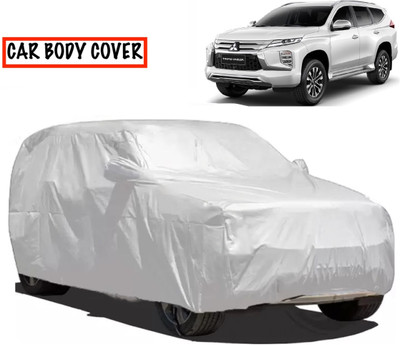 AXLOZ Car Cover For Mitsubishi Pajero Sport (With Mirror Pockets)(Silver)