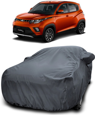 AMVISH Car Cover For Mahindra E-KUV100 (With Mirror Pockets)(Grey)