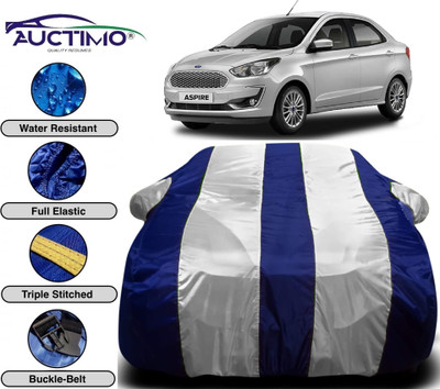 AUCTIMO Car Cover For Ford Figo Aspire (With Mirror Pockets)(Multicolor)