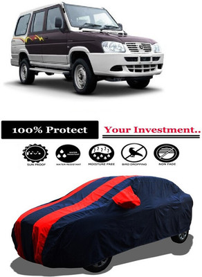 Amexride Car Cover For ICML Extreme Van BSIII Non AC (With Mirror Pockets)(Red)