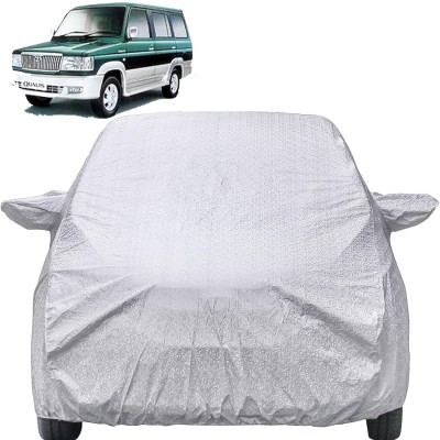 Autofact Car Cover For Toyota Qualis (With Mirror Pockets)(Silver, For 2005 Models)