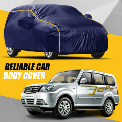 S Shine Max Car Cover For Tata Sumo Grande (With Mirror Pockets)(Multicolor)