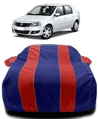 Autoprime Car Cover For Mahindra Renault Logan (With Mirror Pockets)(Red, Blue)
