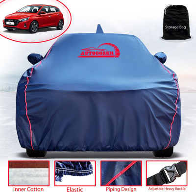 AUTOCOZEN WATERPROOF Car Cover For Hyundai i20 Active 1.2 (With Mirror Pockets)(Blue)