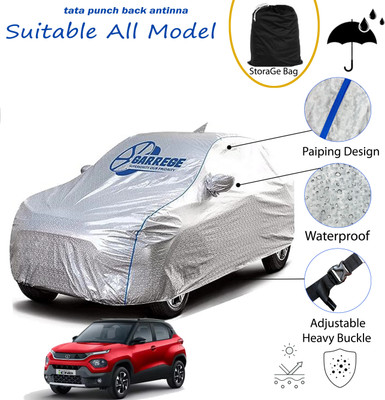 GARREGE Car Cover For Tata Punch (With Mirror Pockets)(Silver, For 2021, 2022, 2023, 2024, 2025 Models)