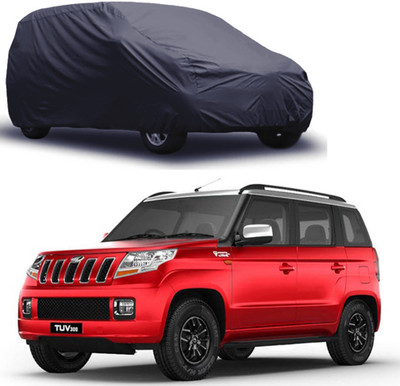 ROYAL AUTO MART Car Cover For Mahindra TUV300 (Without Mirror Pockets)(Grey)