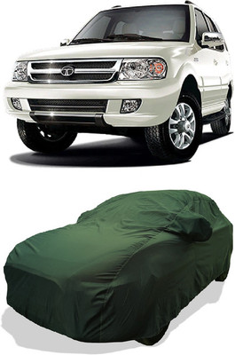 Coxtor Car Cover For Tata Safari VTT LX (With Mirror Pockets)(Green)