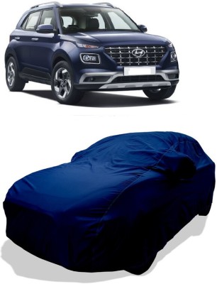 Coxtor Car Cover For Hyundai Venue (With Mirror Pockets)(Blue)