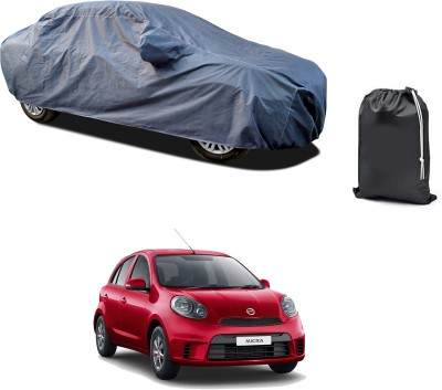 GOSHIV-car and bike accessories Car Cover For Nissan Micra Active (With Mirror Pockets)(Grey, For 2018, 2019, 2020, 2021, 2022, 2023 Models)