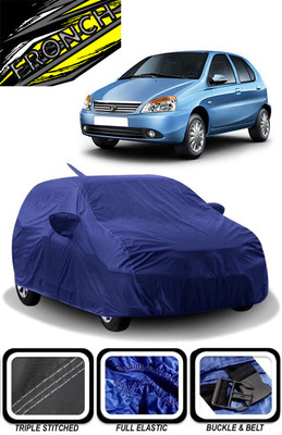 FRONCH Car Cover For Tata Indica D90 (With Mirror Pockets)(Blue)