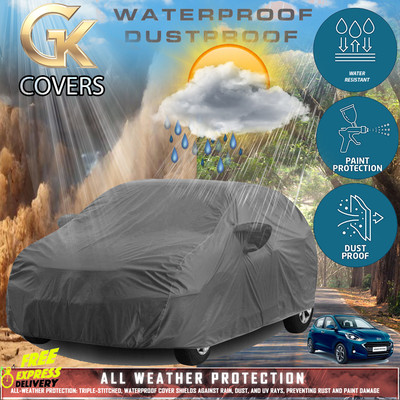 Tamanchi Autocare Car Cover For Hyundai Grand i10 Nios (With Mirror Pockets)(Grey)
