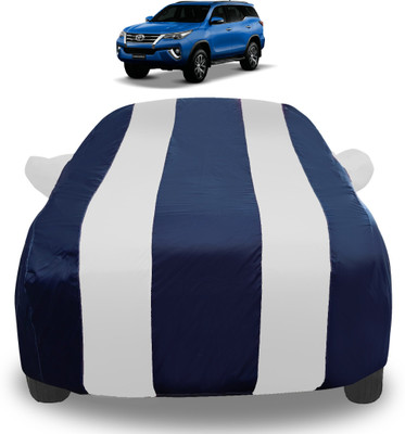 Auto Hub Car Cover For Toyota New Fortuner (With Mirror Pockets)(Silver)