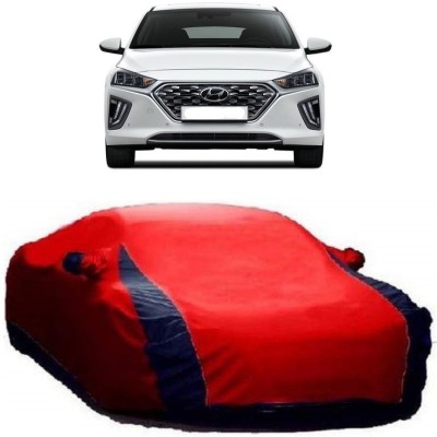 AUTOGARH Car Cover For Hyundai Ioniq (With Mirror Pockets)(Red, Blue)