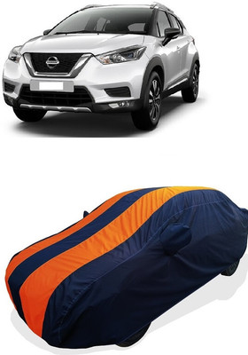 Coxtor Car Cover For Nissan Kicks (With Mirror Pockets)(Orange)