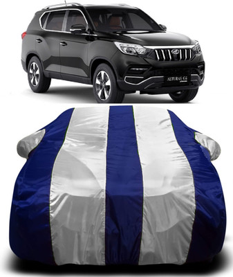 R Rayvin Star Car Cover For Mahindra Alturas G4 (With Mirror Pockets)(Multicolor)