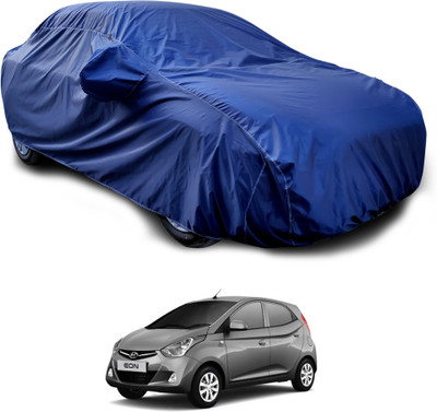GOSHIV-car and bike accessories Car Cover For Hyundai Eon (With Mirror Pockets)(Blue)