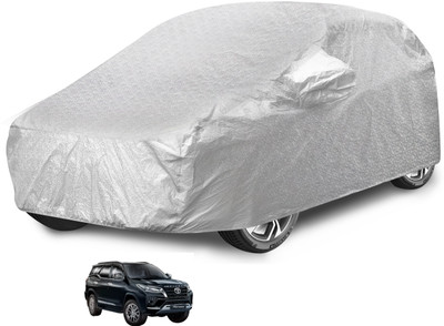 MOCKHE Car Cover For Toyota Fortuner (With Mirror Pockets)(Silver)