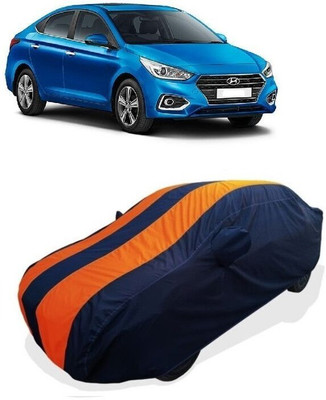QLAX Car Cover For Maruti Verna 1.6 VTVT AT SX (With Mirror Pockets)(Orange)