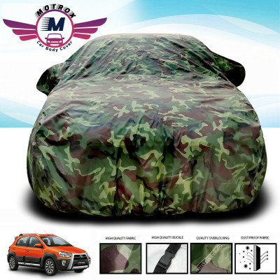 MoTRoX Car Cover For Toyota Etios Cross (Without Mirror Pockets)(Green)