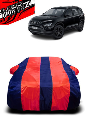 J S R Car Cover For Tata Safari Dicor (With Mirror Pockets)(Red, Blue)