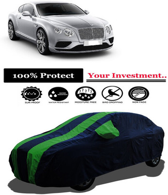 Amexride Car Cover For Bentley Continental GT V8 (With Mirror Pockets)(Green)