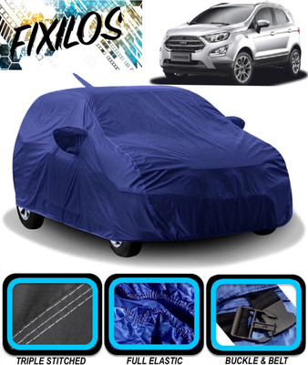 FIXILOS Car Cover For Ford Ecosport (With Mirror Pockets)(Blue)