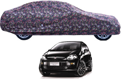 Auto Hub Car Cover For Fiat Punto Evo (With Mirror Pockets)(Green)