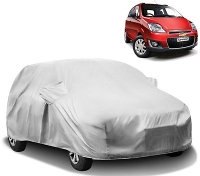 HMS Car Cover For Chevrolet Spark (With Mirror Pockets)(Silver)