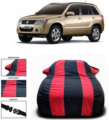 ANTHUB Car Cover For Maruti Suzuki Grand Vitara (With Mirror Pockets)(Red, Black)