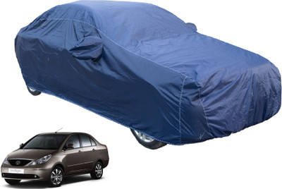 Auto Hub Car Cover For Tata Indigo CS (With Mirror Pockets)(Blue)