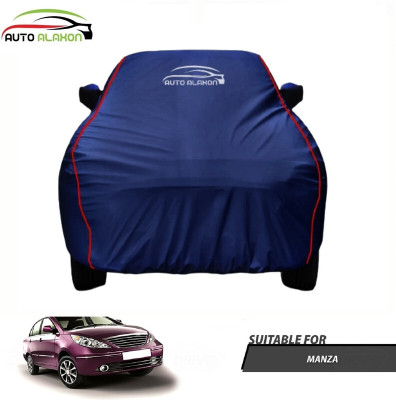 AUTO ALAXON Car Cover For Tata Manza (With Mirror Pockets)(Blue)