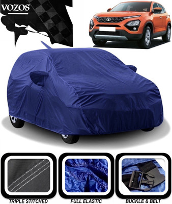 VOZOS Car Cover For Tata Harrier (With Mirror Pockets)(Blue)