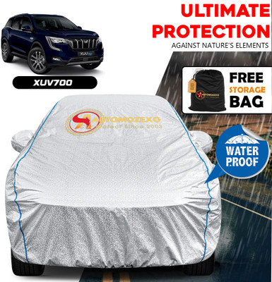 AUTOMOZEXO Car Cover For Mahindra XUV 700 (With Mirror Pockets)(Silver)