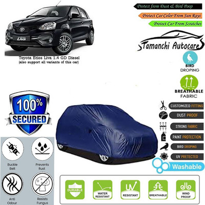 Tamanchi Autocare Car Cover For Toyota Etios Liva 1.4 GD Diesel(Blue)