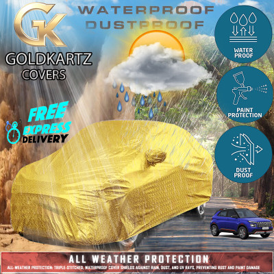 Tamanchi Autocare Car Cover For Hyundai Tucson (With Mirror Pockets)(Gold)