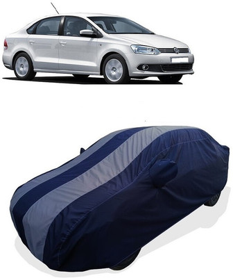 Coxtor Car Cover For Volkswagen Vento 1.6 Trendline Petrol (With Mirror Pockets)(Grey)