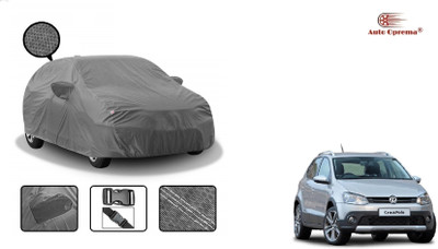 Auto Oprema Car Cover For Volkswagen Polo Cross (With Mirror Pockets)(Grey, For 2016, 2017, 2018, 2019, 2020, 2021, 2022 Models)