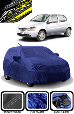 FRONCH Car Cover For Tata Indica eV2 (With Mirror Pockets)(Blue)