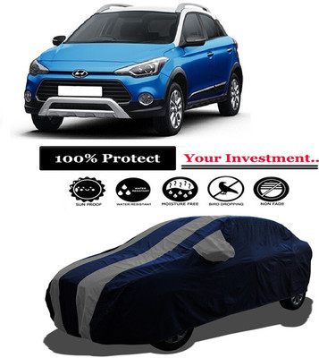 Amexride Car Cover For Hyundai i20 Active 1.2 S (With Mirror Pockets)(Grey)