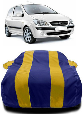 Autoprime Car Cover For Hyundai Getz Prime (With Mirror Pockets)(Yellow, Blue)