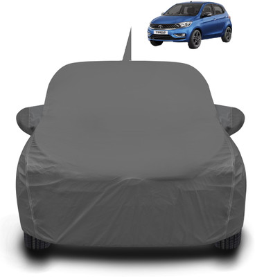 Auto Hub Car Cover For Tata Tiago (With Mirror Pockets)(Grey)