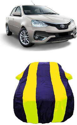Wegather Car Cover For Toyota Platinum Etios 1.5 G Petrol (With Mirror Pockets)(Yellow)