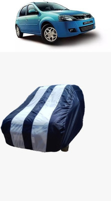 SRI GORAKHNATH TRADERS Car Cover For Mahindra Verito Vibe 1.5 dCi D4 (Without Mirror Pockets)(White, Blue)