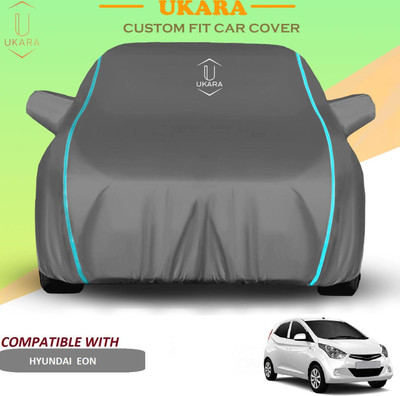 Ukara Car Cover For Hyundai Eon (With Mirror Pockets)(Grey)