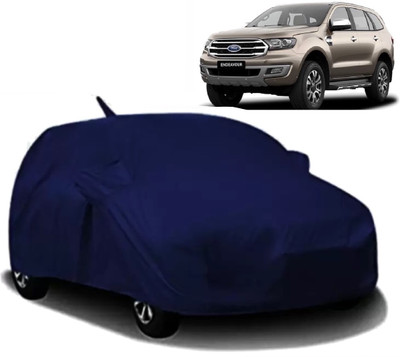 AXLOZ Car Cover For Ford Endeavour (With Mirror Pockets)(Blue)