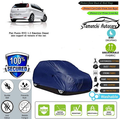 Tamanchi Autocare Car Cover For Fiat Punto EVO 1.3 Emotion Diesel(Blue)