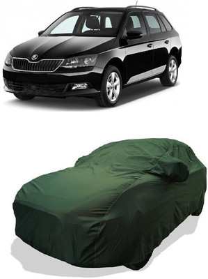 QLAX Car Cover For Maruti Fabia 1.6 TDI (With Mirror Pockets)(Green)