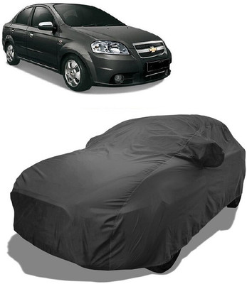 Coxtor Car Cover For Chevrolet Aveo 1.4 LT (With Mirror Pockets)(Grey)