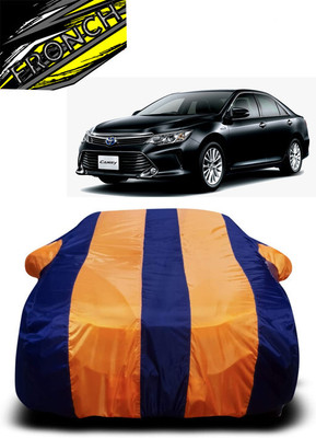 FRONCH Car Cover For Toyota Camry (With Mirror Pockets)(Orange, Blue)