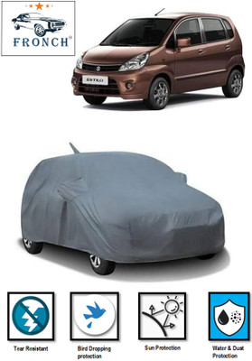 FRONCH Car Cover For Maruti Suzuki Zen Estilo (With Mirror Pockets)(Grey)